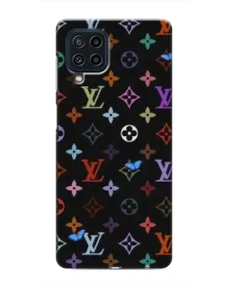 Чехол для Samsung Galaxy M32 с картинкой «Цветная монограмма LV»