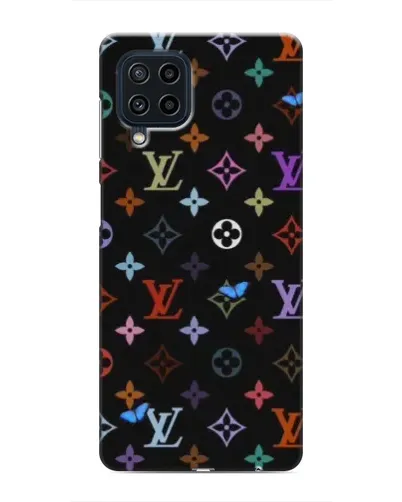 Чехол для Samsung Galaxy M32 с картинкой «Цветная монограмма LV»