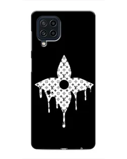 Чехол для Samsung Galaxy M32 с картинкой «Цветочная монограмма»