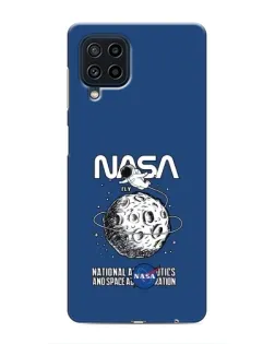 Чехол для Samsung Galaxy M32 с картинкой «NASA — лунная миссия»