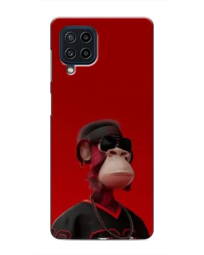 Чехол для Samsung Galaxy M32 с картинкой «Bored Ape в красном»