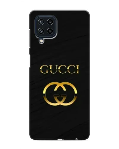 Чехол для Samsung Galaxy M32 с картинкой «Золотой логотип Gucci»