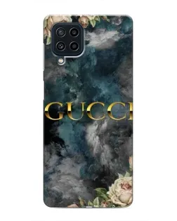Чехол для Samsung Galaxy M32 с картинкой «Абстрактные цветы Gucci»
