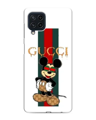 Чехол для Samsung Galaxy M32 с картинкой «Микки Маус Gucci — полосы»