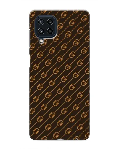 Чехол для Samsung Galaxy M32 с картинкой «Gucci — золотые диагонали»