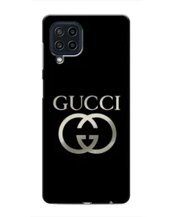 Чехол для Samsung Galaxy M32 с картинкой «Gucci — золото на черном»