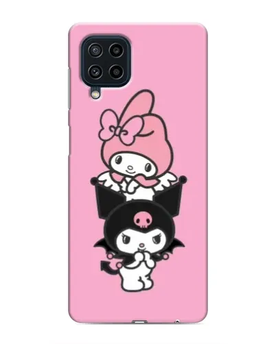 Чехол для Samsung Galaxy M32 с картинкой «Трио My Melody и Kuromi»
