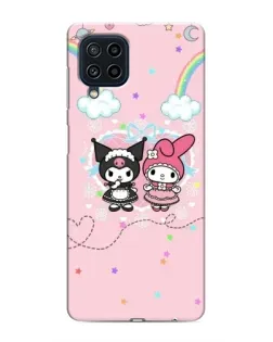 Чехол для Samsung Galaxy M32 с картинкой «My Melody и Kuromi» Чехол для Samsung Galaxy M32 с картинкой «My Melody и Kuromi»
