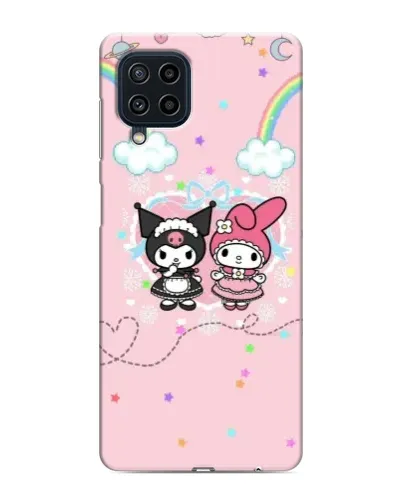 Чехол для Samsung Galaxy M32 с картинкой «My Melody и Kuromi»
