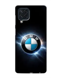 Чехол для Samsung Galaxy M32 с картинкой «BMW — неоновое сияние»