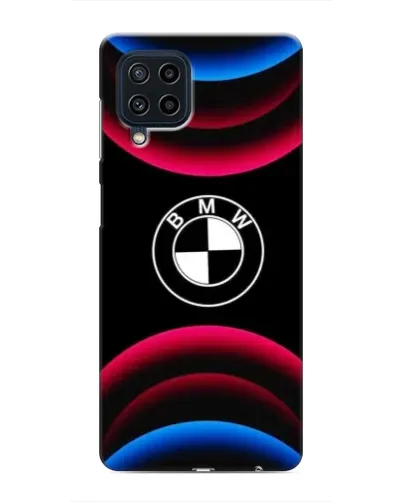 Чохол для Samsung Galaxy M32 з картинкою «Логотип BMW та неонові дуги»