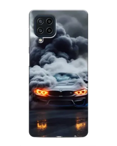 Чохол для Samsung Galaxy M32 з картинкою «BMW у диму»