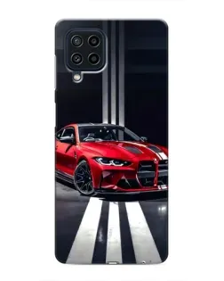 Чохол для Samsung Galaxy M32 з картинкою «Червона BMW на дорозі»