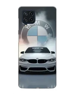 Чехол для Samsung Galaxy M32 с картинкой «BMW в белом дыму»