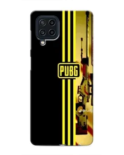 Чехол для Samsung Galaxy M32 с картинкой «PUBG — камуфляжный шлем»