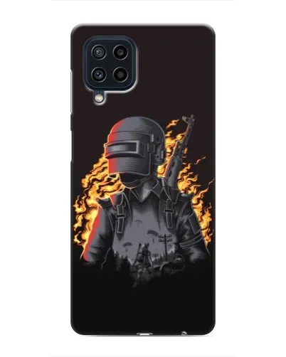 Чехол для Samsung Galaxy M32 с картинкой «PUBG — огненный силуэт» Чехол для Samsung Galaxy M32 с картинкой «PUBG — огненный силуэт»