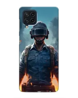 Чехол для Samsung Galaxy M32 с картинкой «PUBG — реалистичный герой»