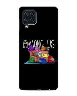 Чехол для Samsung Galaxy M32 с картинкой «Логотип Among Us»