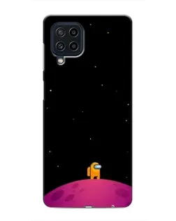 Чехол для Samsung Galaxy M32 с картинкой «Одинокий герой на планете»