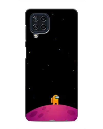Чехол для Samsung Galaxy M32 с картинкой «Одинокий герой на планете»