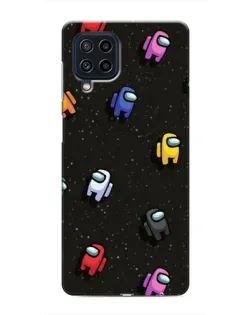 Чехол для Samsung Galaxy M32 с картинкой «Космический паттерн Among Us»