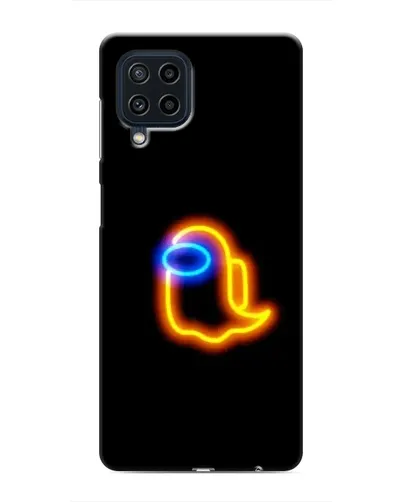 Чехол для Samsung Galaxy M32 с картинкой «Among Us неоновое сияние»