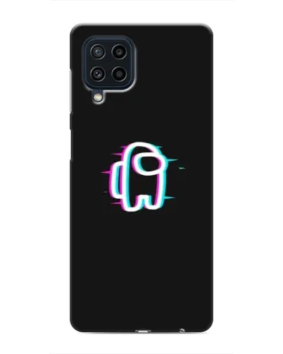Чехол для Samsung Galaxy M32 с картинкой «Among Us неон»