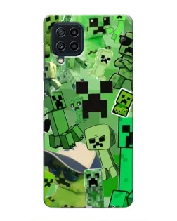 Чехол для Samsung Galaxy M32 с картинкой «Криперы Minecraft»