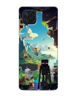 Чехол для Samsung Galaxy M32 с картинкой «Эндермен в лесу»