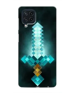 Чехол для Samsung Galaxy M32 с картинкой «Алмазный меч неон»