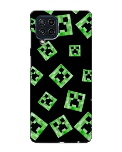 Чехол для Samsung Galaxy M32 с картинкой «Паттерн с криперами»