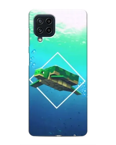 Чехол для Samsung Galaxy M32 с картинкой «Черепаха Minecraft»