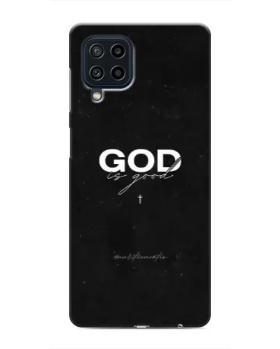 Чохол для Samsung Galaxy M32 з картинкою «GOD — Бог над усім»