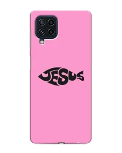 Чохол для Samsung Galaxy M32 з картинкою «Рожевий символ Jesus»