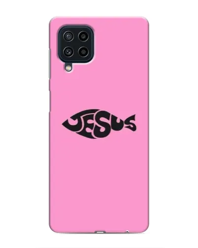 Чохол для Samsung Galaxy M32 з картинкою «Рожевий символ Jesus»