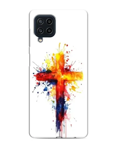 Чохол для Samsung Galaxy M32 з картинкою «Акварельний хрест»