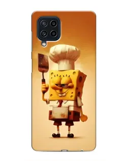 Чехол для Samsung Galaxy M32 с картинкой «Губка Боб повар»