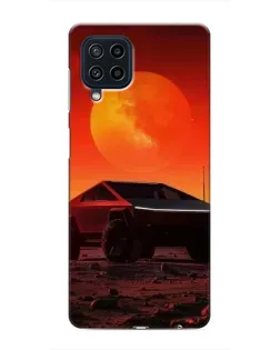 Чехол для Samsung Galaxy M32 с картинкой «Cybertruck на Марсе»