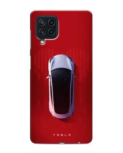 Чехол для Samsung Galaxy M32 с картинкой «Tesla Top View»