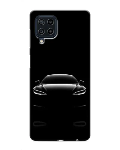 Чехол для Samsung Galaxy M32 с картинкой «Силуэт Tesla Night»