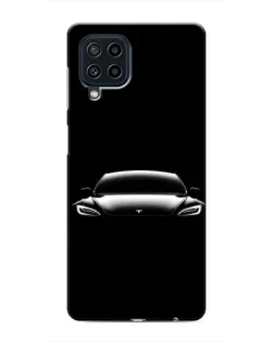 Чехол для Samsung Galaxy M32 с картинкой «Фары Tesla Night»