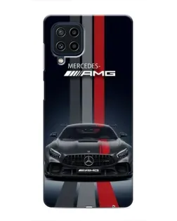 Чехол для Samsung Galaxy M32 с картинкой «Mercedes — белый карбон»