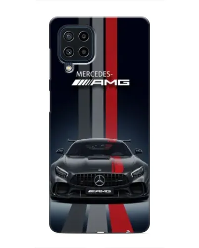 Чохол для Samsung Galaxy M32 з картинкою «Mercedes — білий карбон»