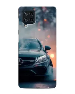 Чехол для Samsung Galaxy M32 с картинкой «Mercedes — ночной город»
