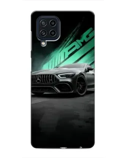 Чехол для Samsung Galaxy M32 с картинкой «Темный Mercedes AMG»