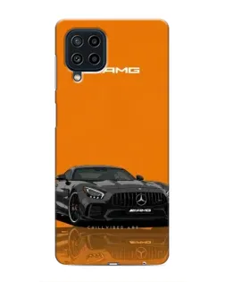 Чехол для Samsung Galaxy M32 с картинкой «Оранжевый Mercedes AMG»