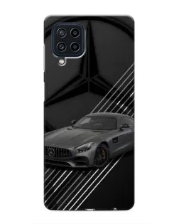Чехол для Samsung Galaxy M32 с картинкой «Mercedes AMG — графика»