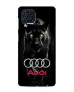 Чехол для Samsung Galaxy M32 с картинкой «Пантера и Audi»