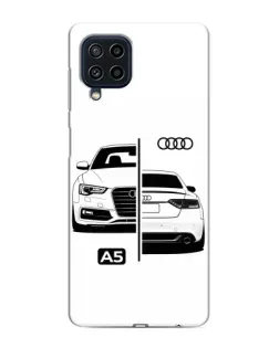 Чехол для Samsung Galaxy M32 с картинкой «Audi — контрастный дизайн»