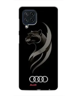 Чехол для Samsung Galaxy M32 с картинкой «Графика — пантера и Audi»